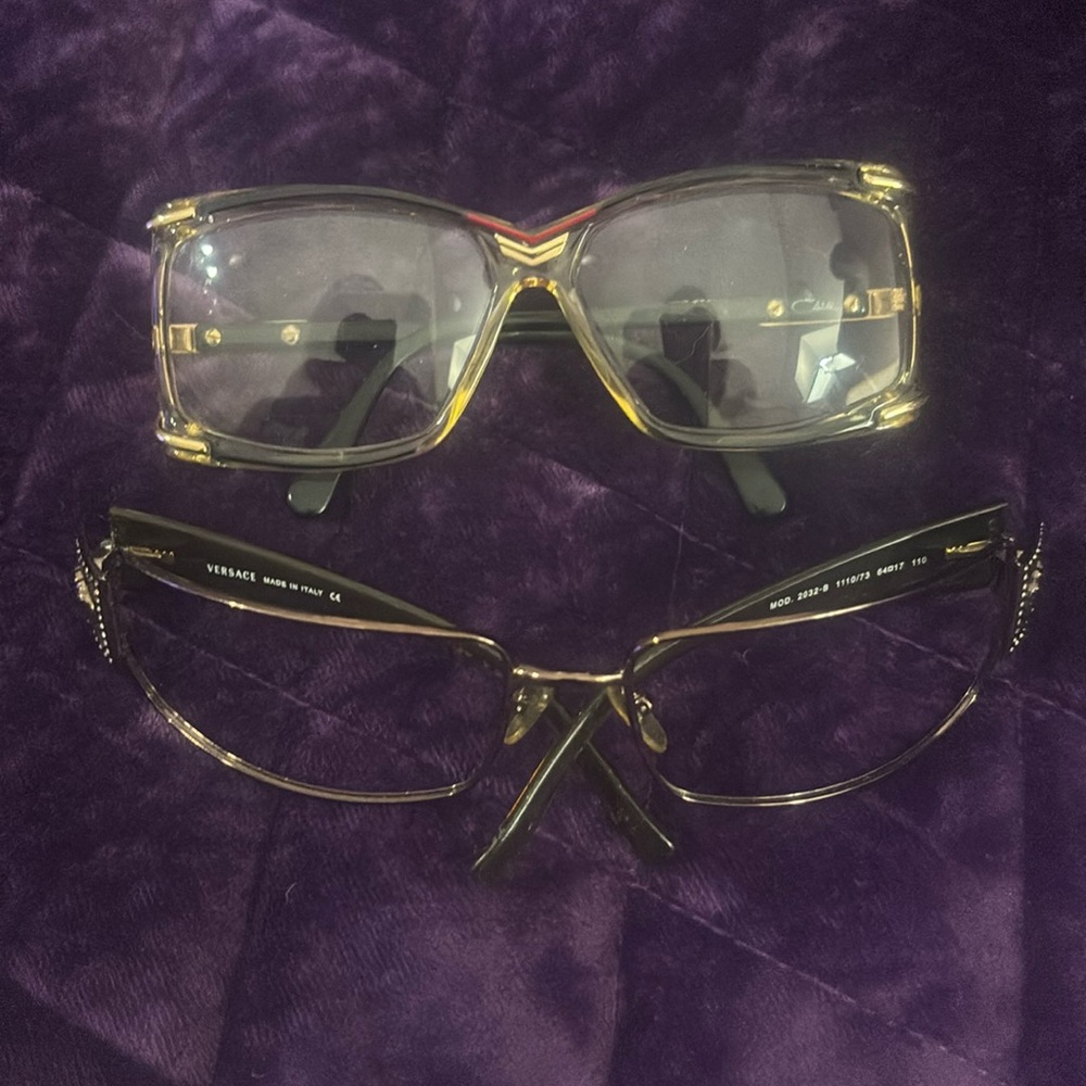 Vintage Sunglasses Frames Versace & Cazal
